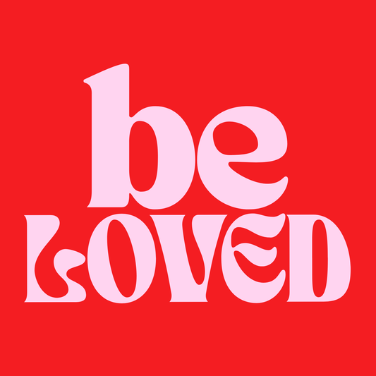 be LOVED Digital Wall Art Light Magenta